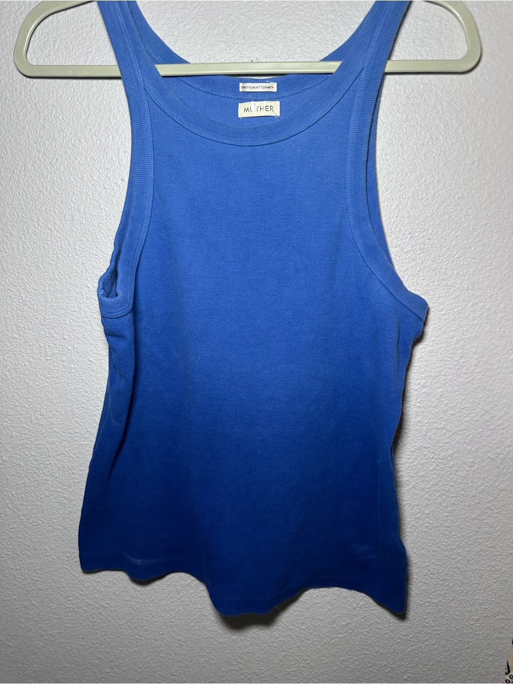 MOTHER The chin up rubbed Tank Top